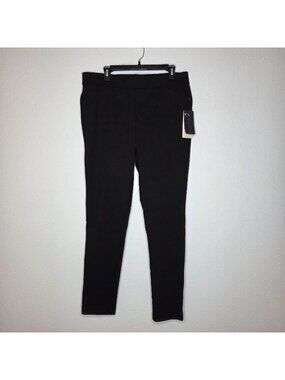 NWT Nydj Women's Pull-on Ponte Ankle Leggings Pants - Black